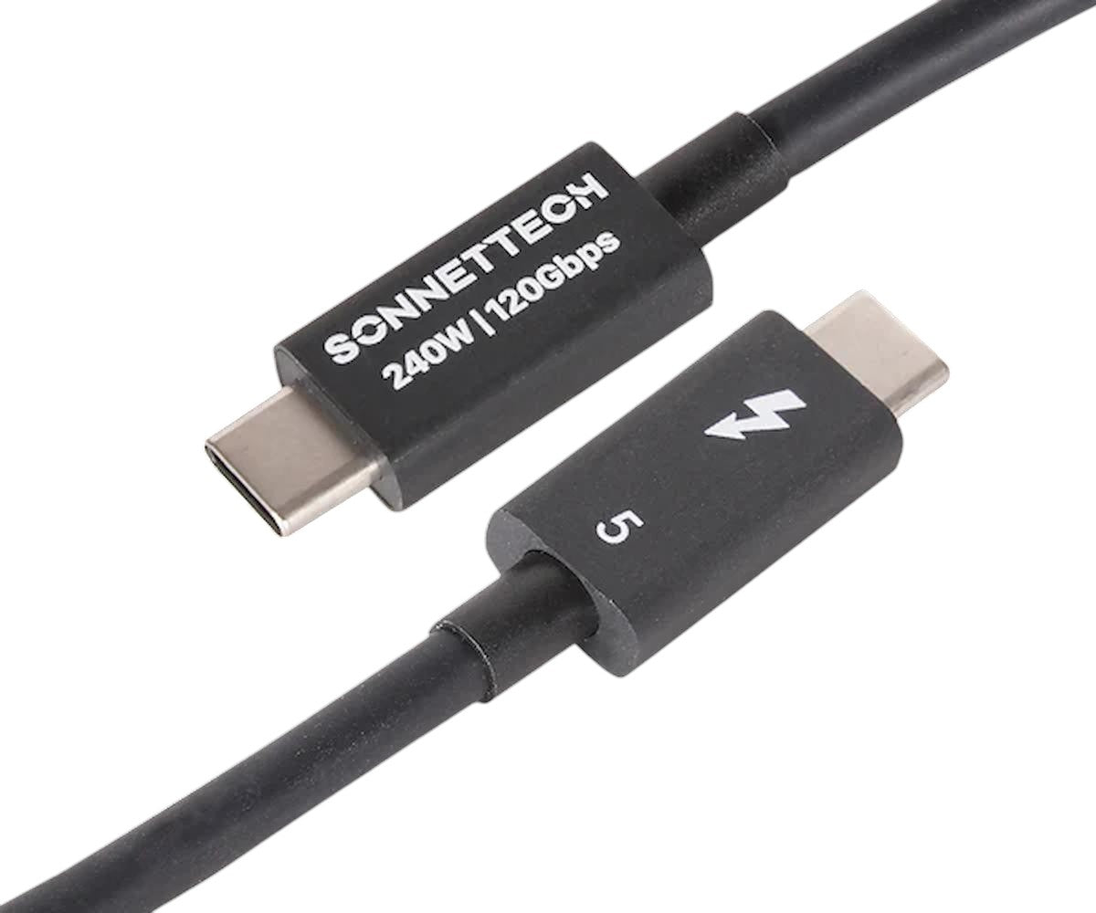 Sonnet Thunderbolt 5 Cable – 0.3m to 1m | 80Gbps, 240W Charging Sonnet Thunderbolt 5 Cable – 0.3m to 1m | 80Gbps, 240W Charging